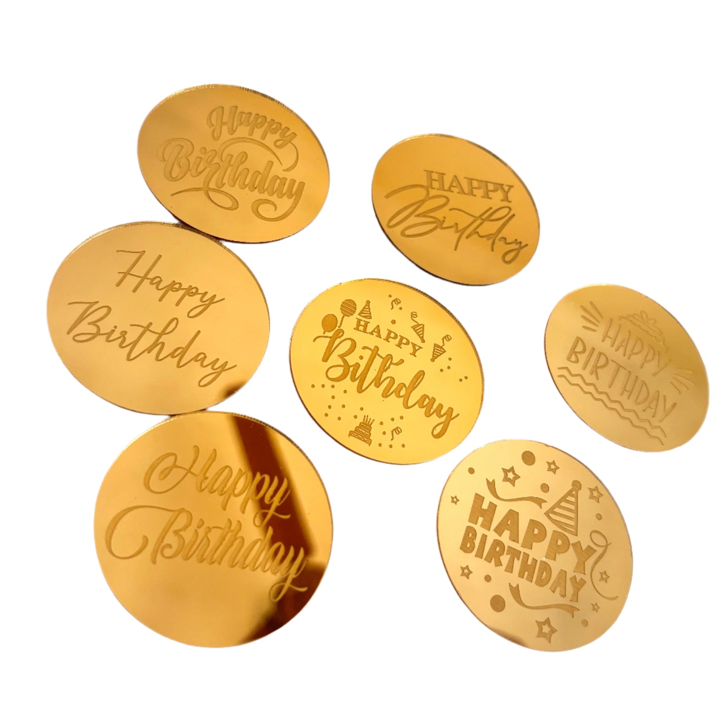 Happy Birthday Coin Topper - Single Pcs