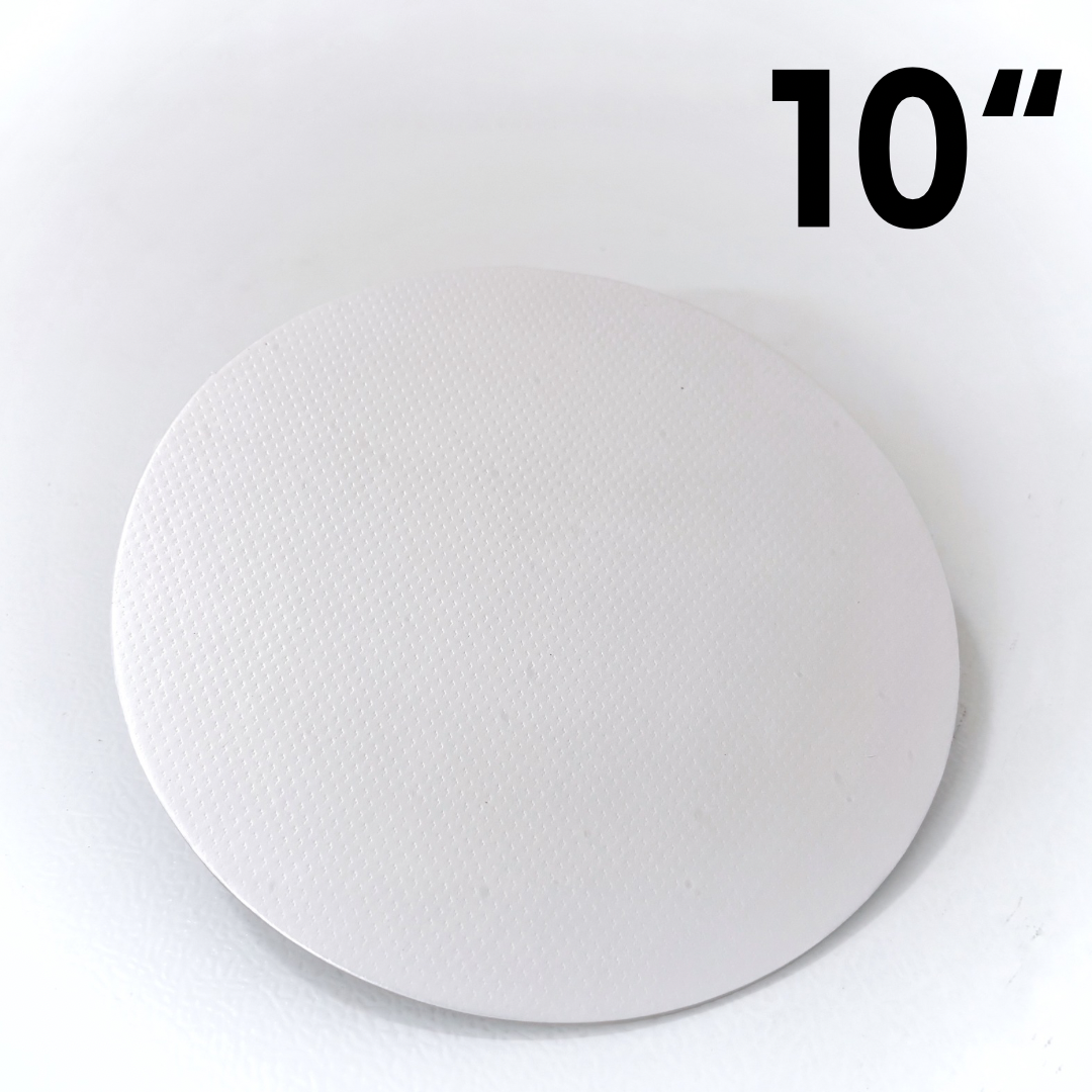 base 10 inch Round- White