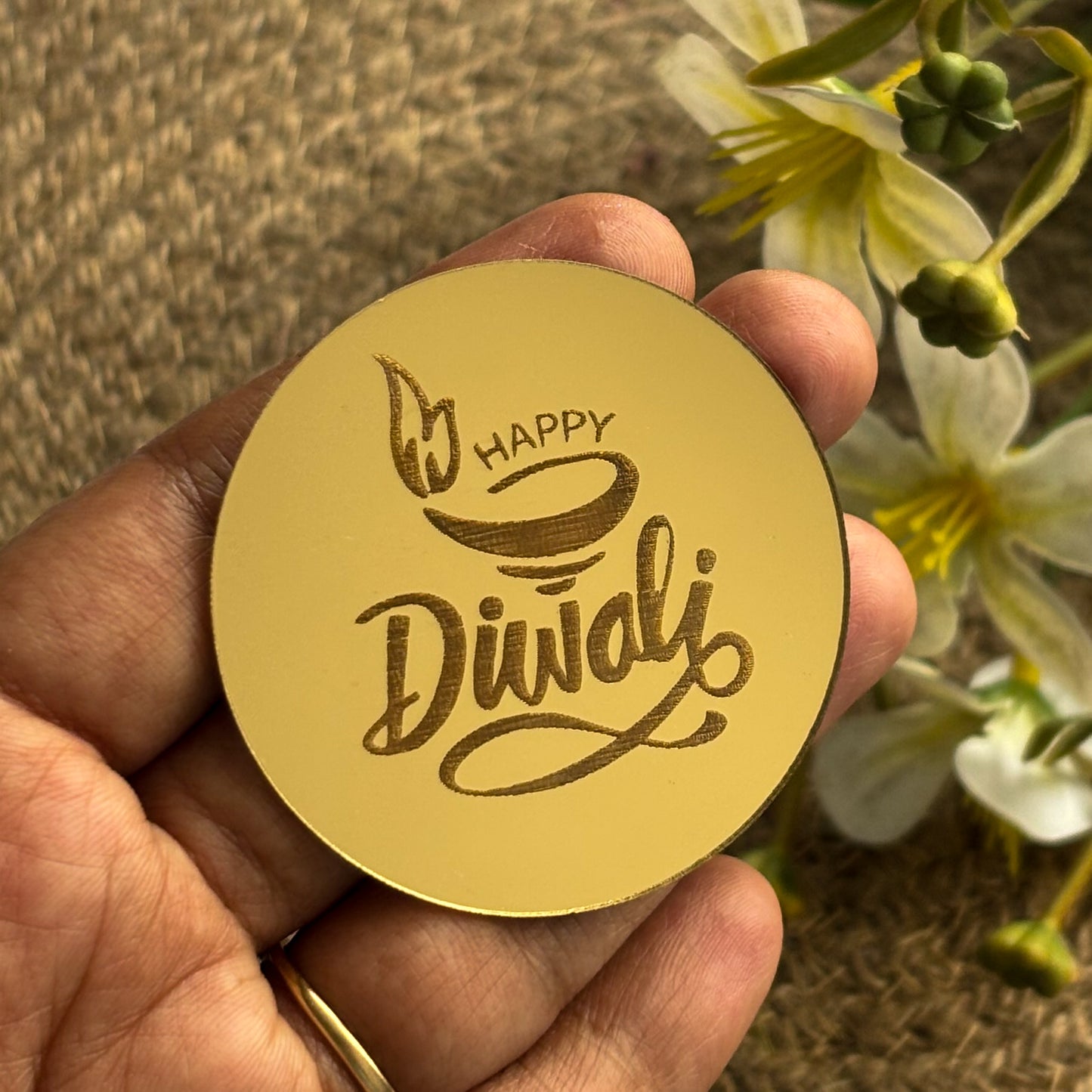 Happy Diwali Coin Topper - Single Pcs
