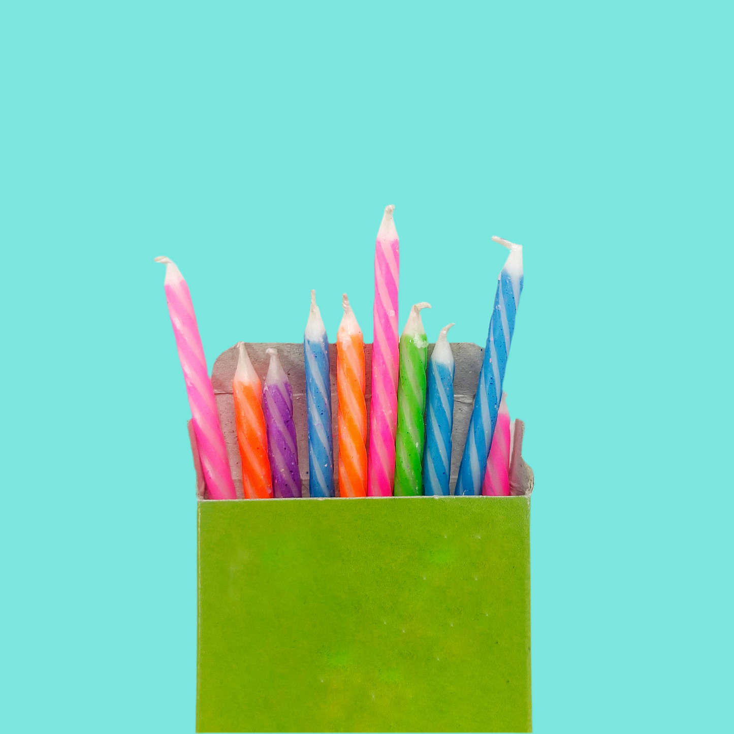 Birthday Stick Candle Multi Colour 10 Pcs Pack