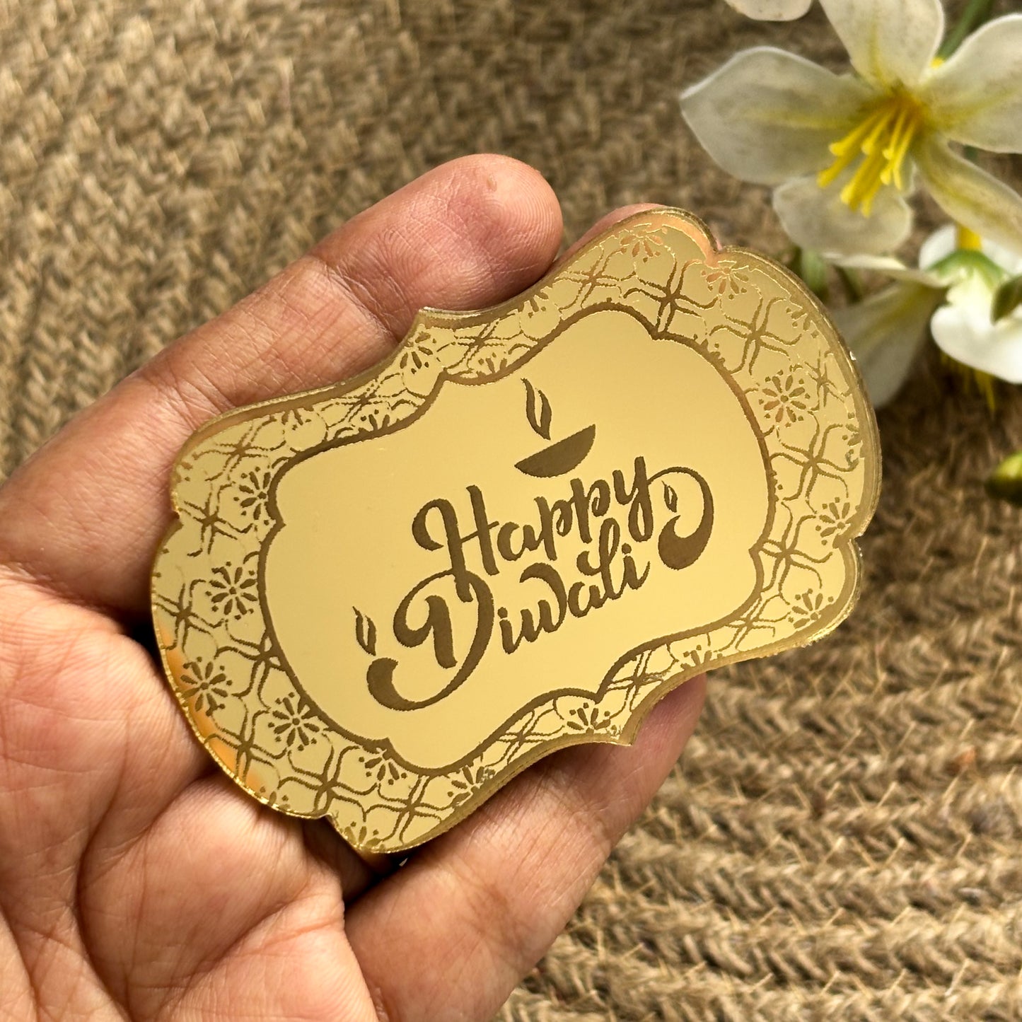 Happy Diwali Coin Topper - Single Pcs