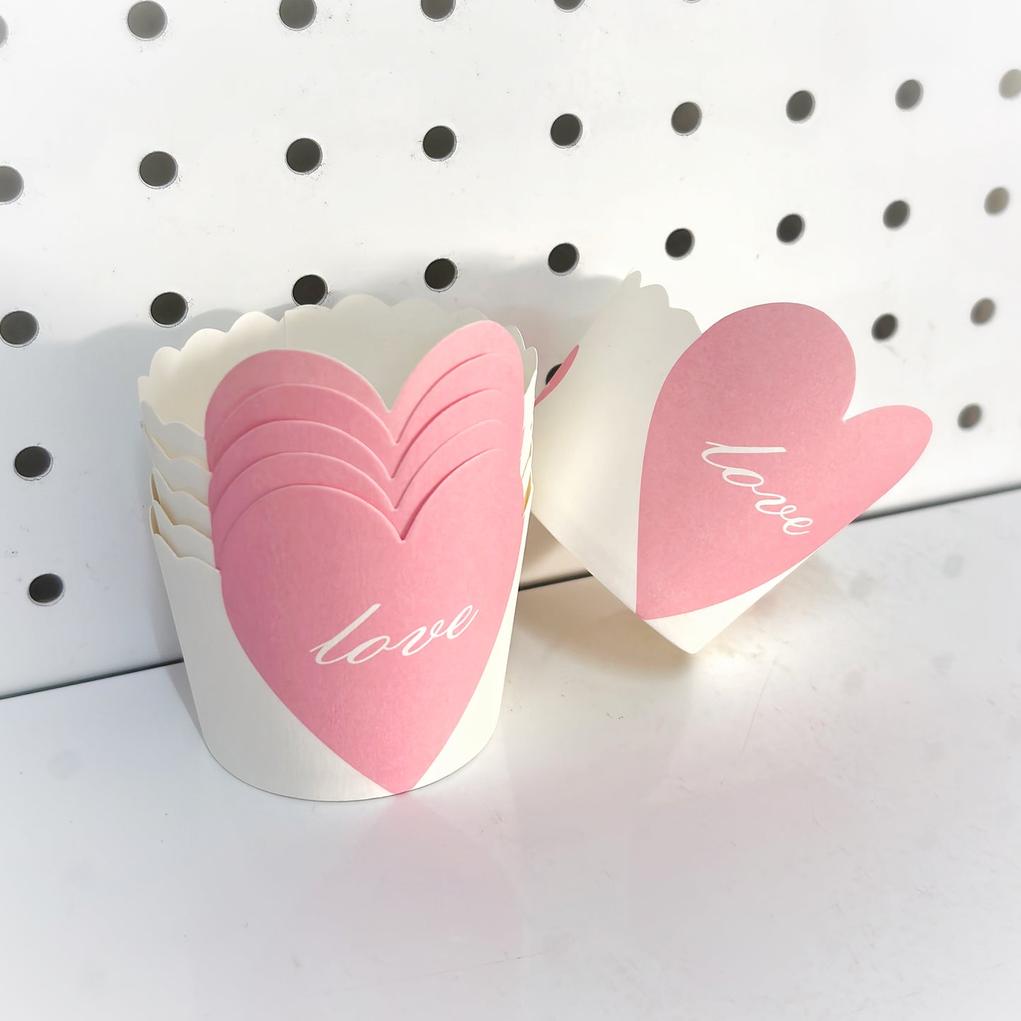 Bake and Serve Cup (Pink Heart) - (Pack of 24) Small