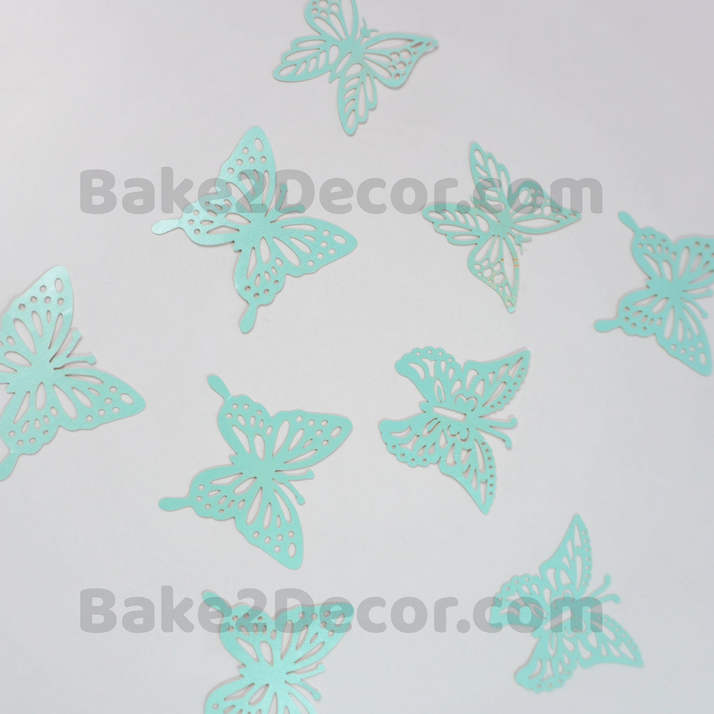 Paper Butterfly Light Blue ( 10 Pcs Set)