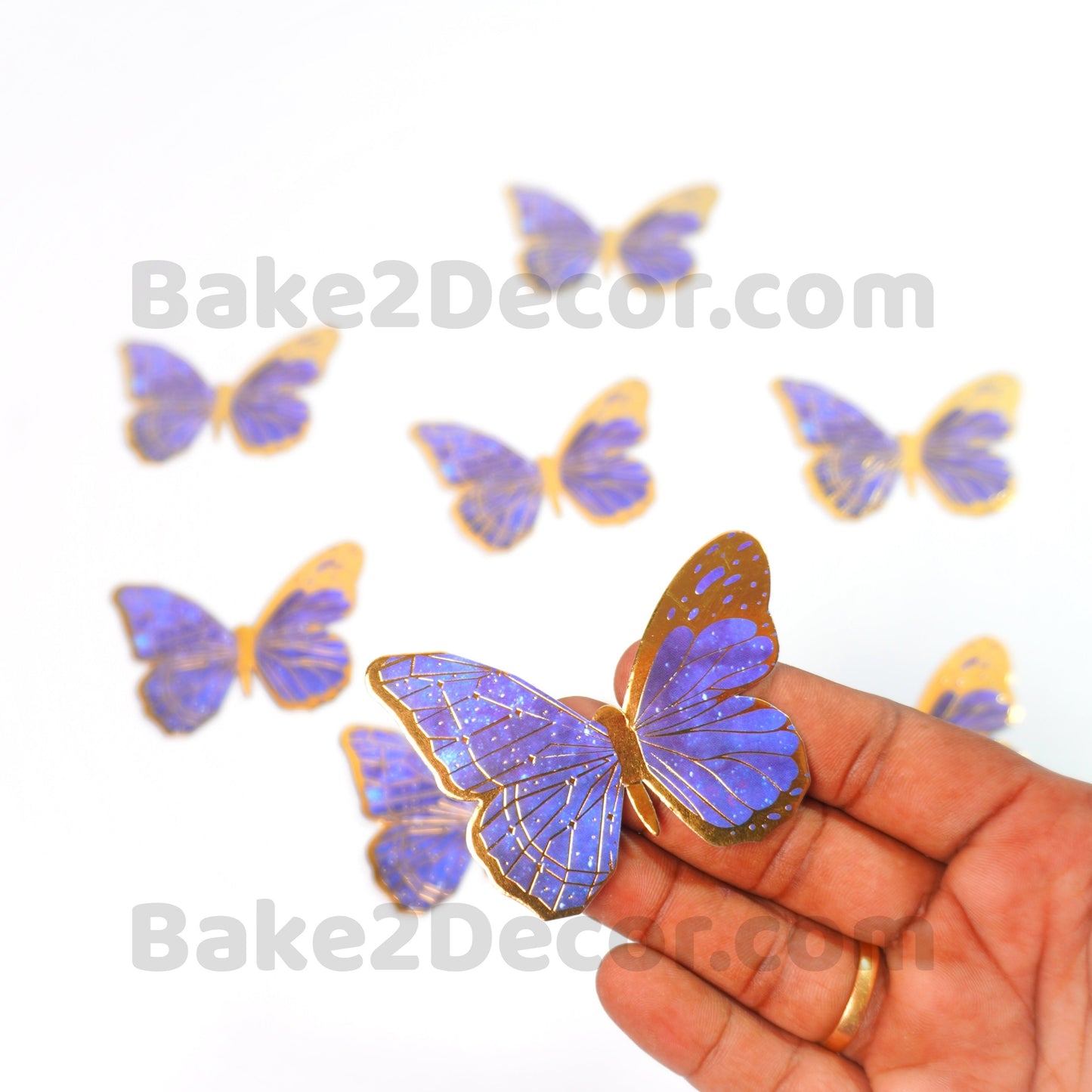 Paper Butterfly Blue ( 8 Pcs Set)