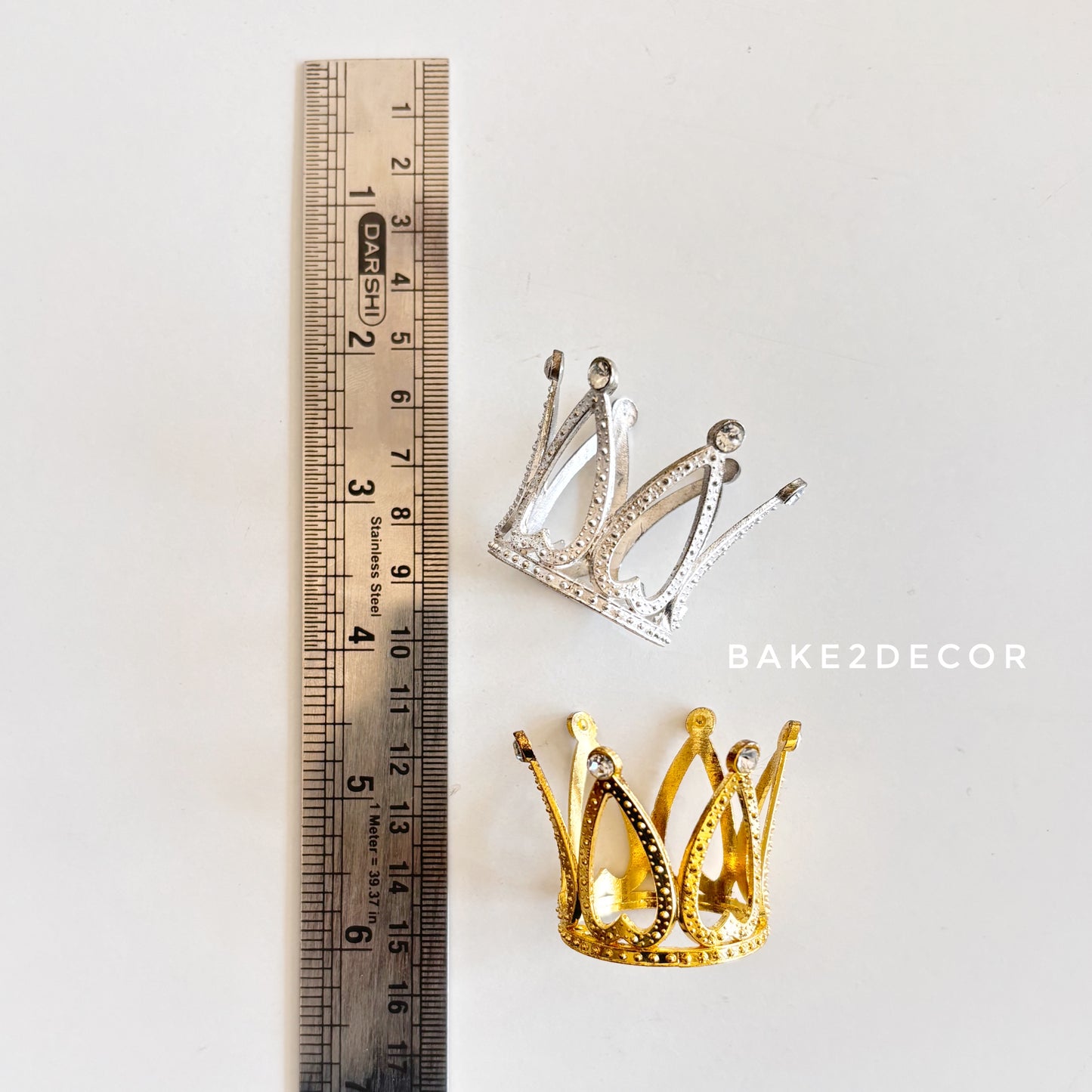 Cake Crown Mini -  Silver Color