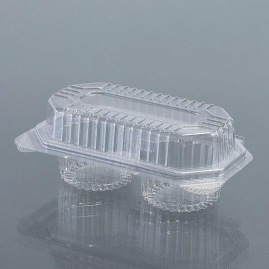 PVC Cupcake Box - 2 Cavity