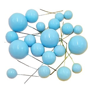 Faux Ball - Blue (Set of 20 Pieces)