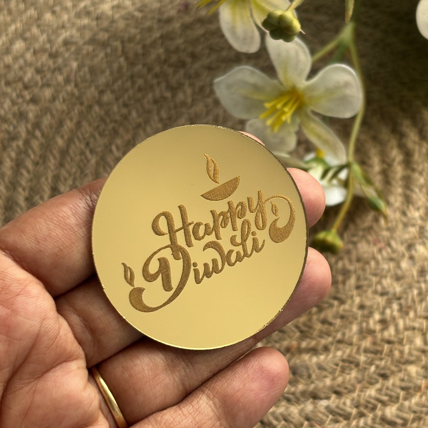Happy Diwali Coin Topper - Single Pcs