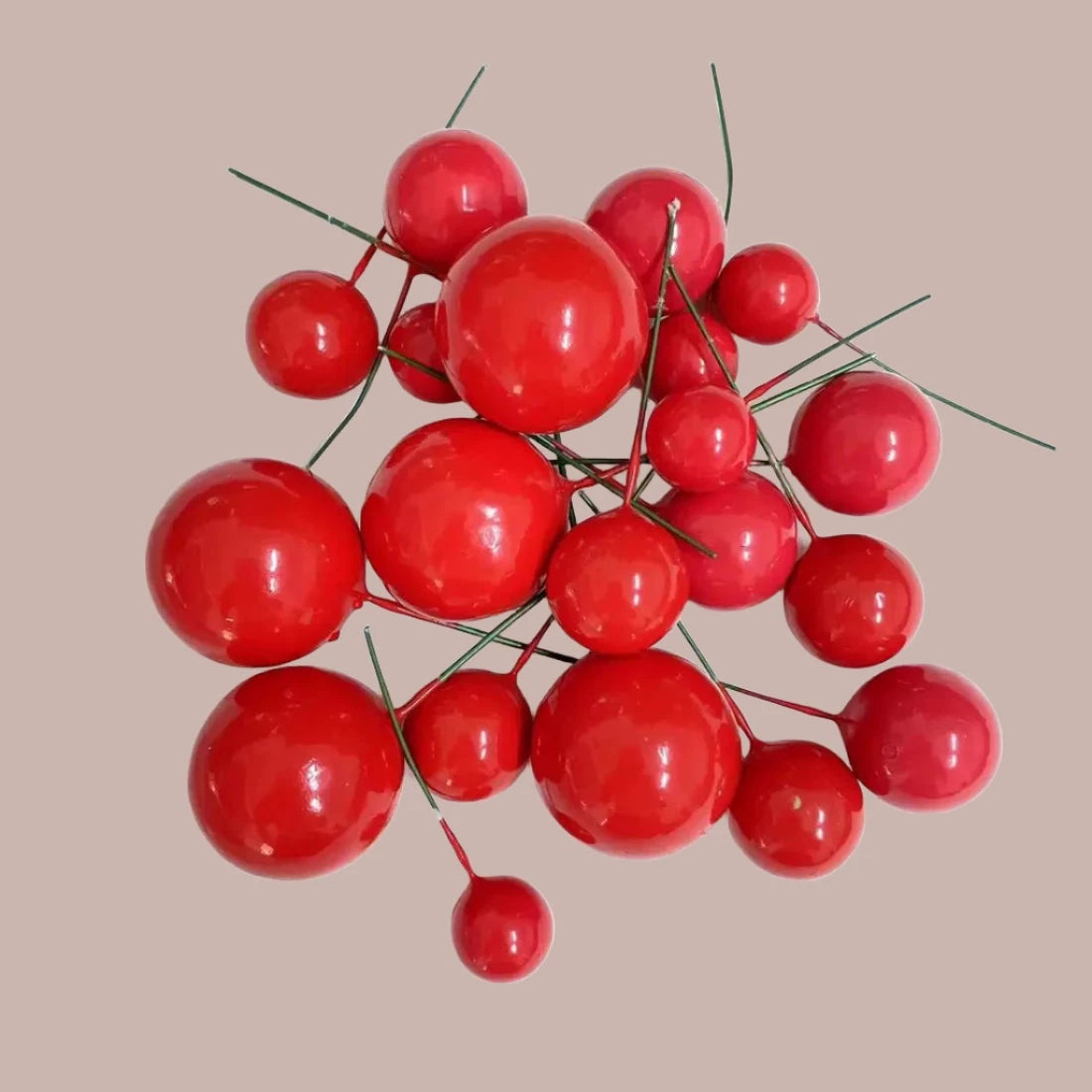 Faux Ball - Red (Set of 20 Pieces)