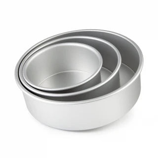 Aluminium Round Cake Tin - 2.5 Inch Height