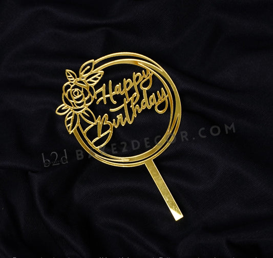 Happy Birthday Cake Topper