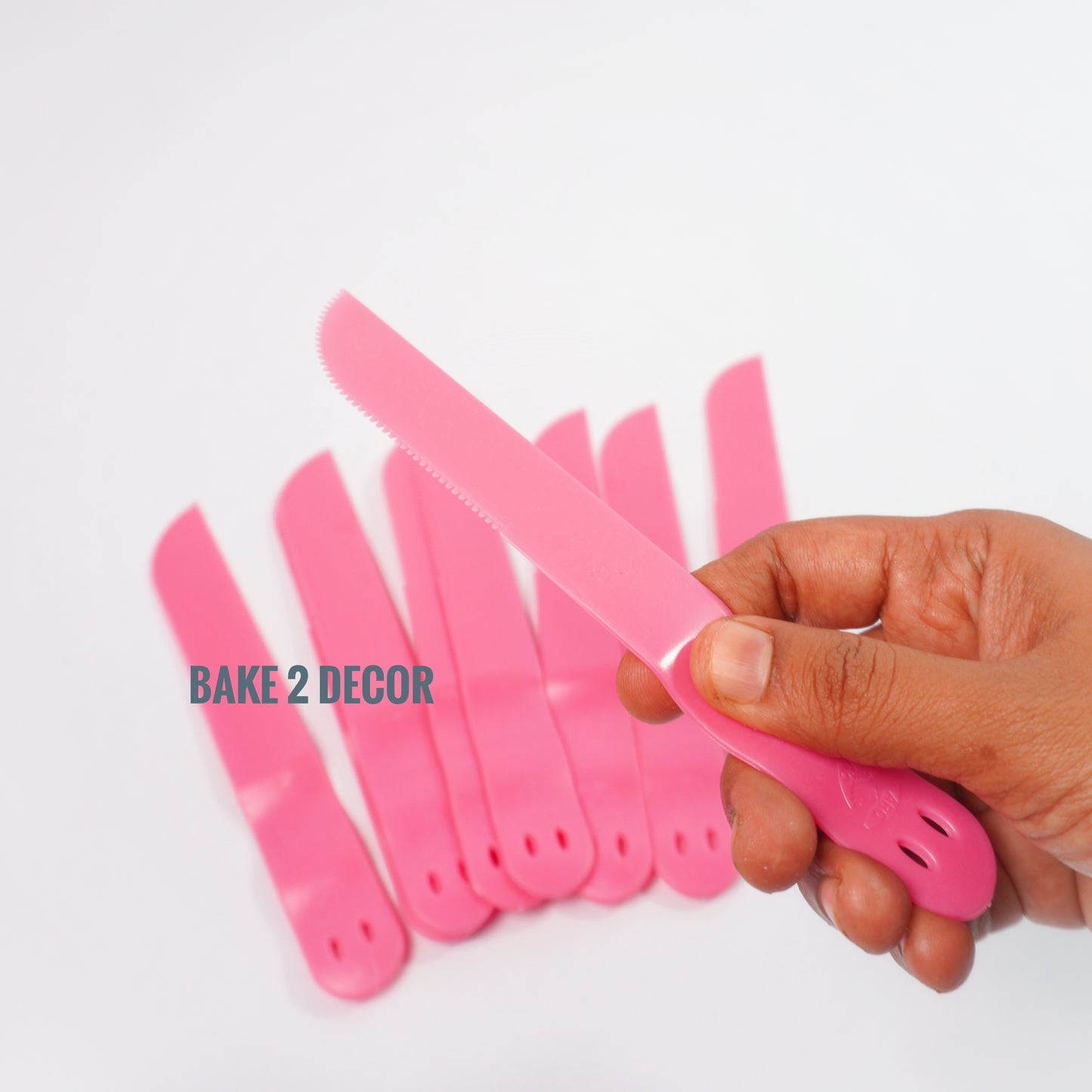 Cake Knife Pink( Pack Of 10)