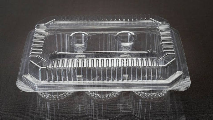 PVC Cupcake Box - 6 Cavity