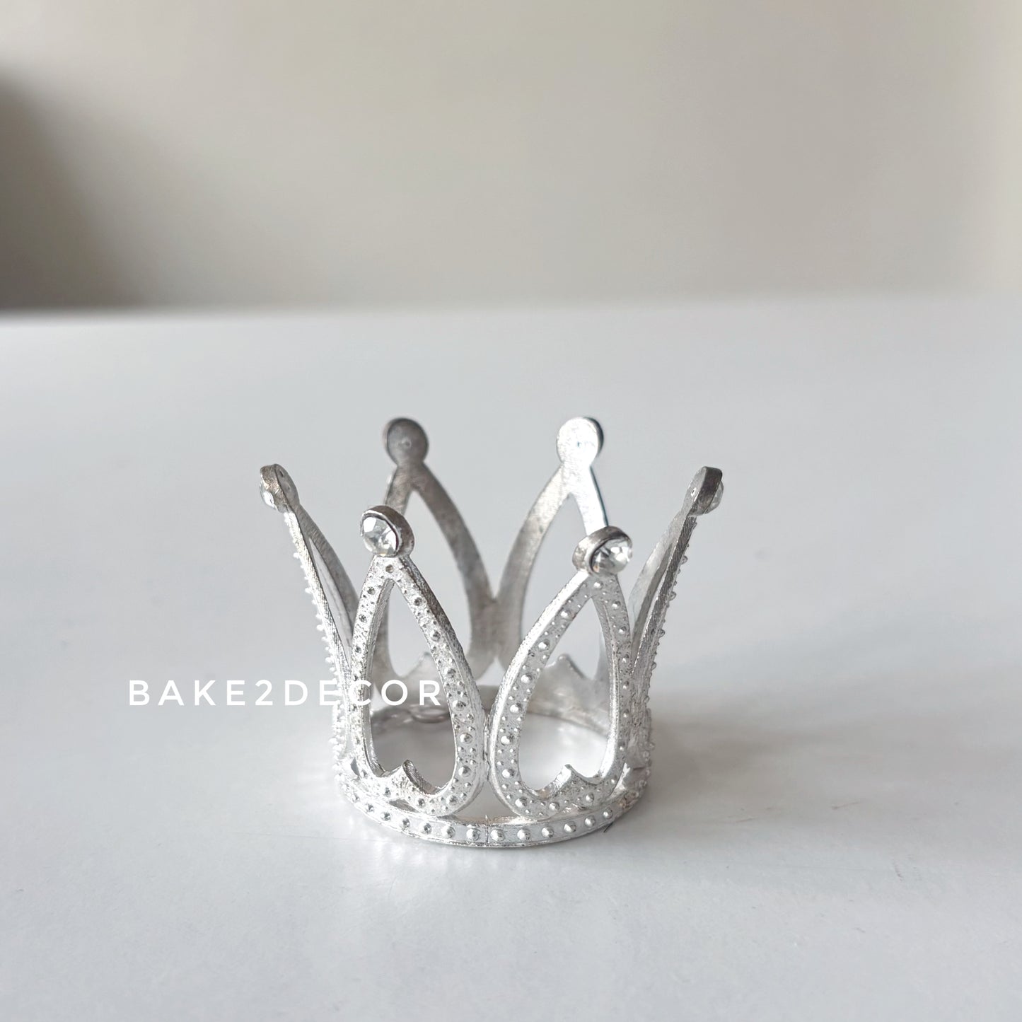 Cake Crown Mini -  Silver Color