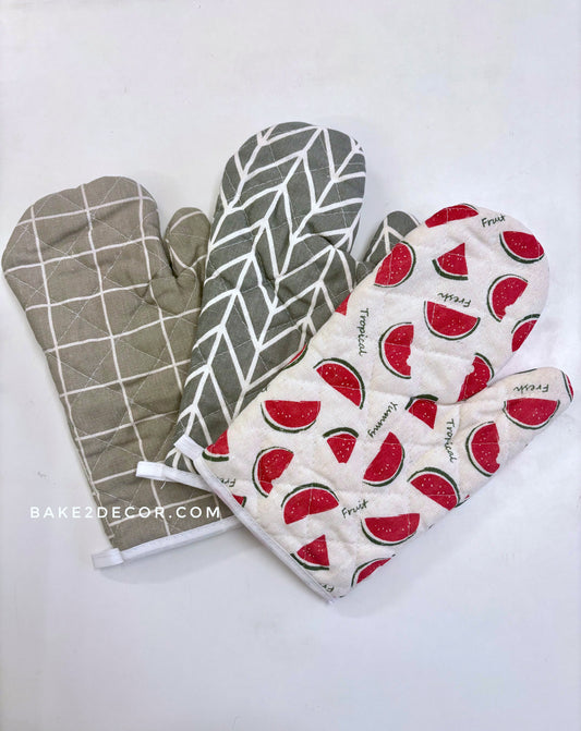 Cotton Oven Gloves (Single Pcs)