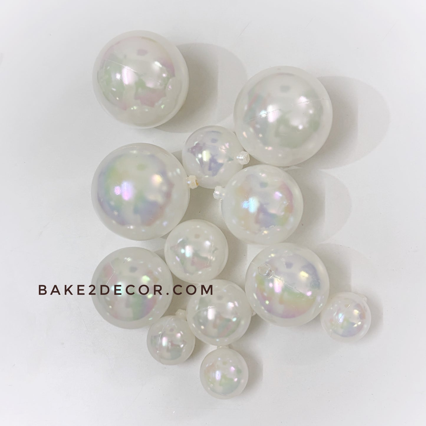 Clear White Transparent Faux Balls