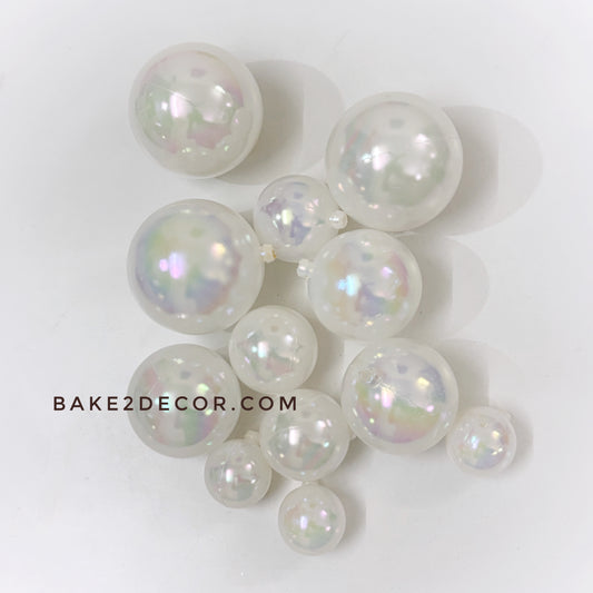 Clear White Transparent Faux Balls