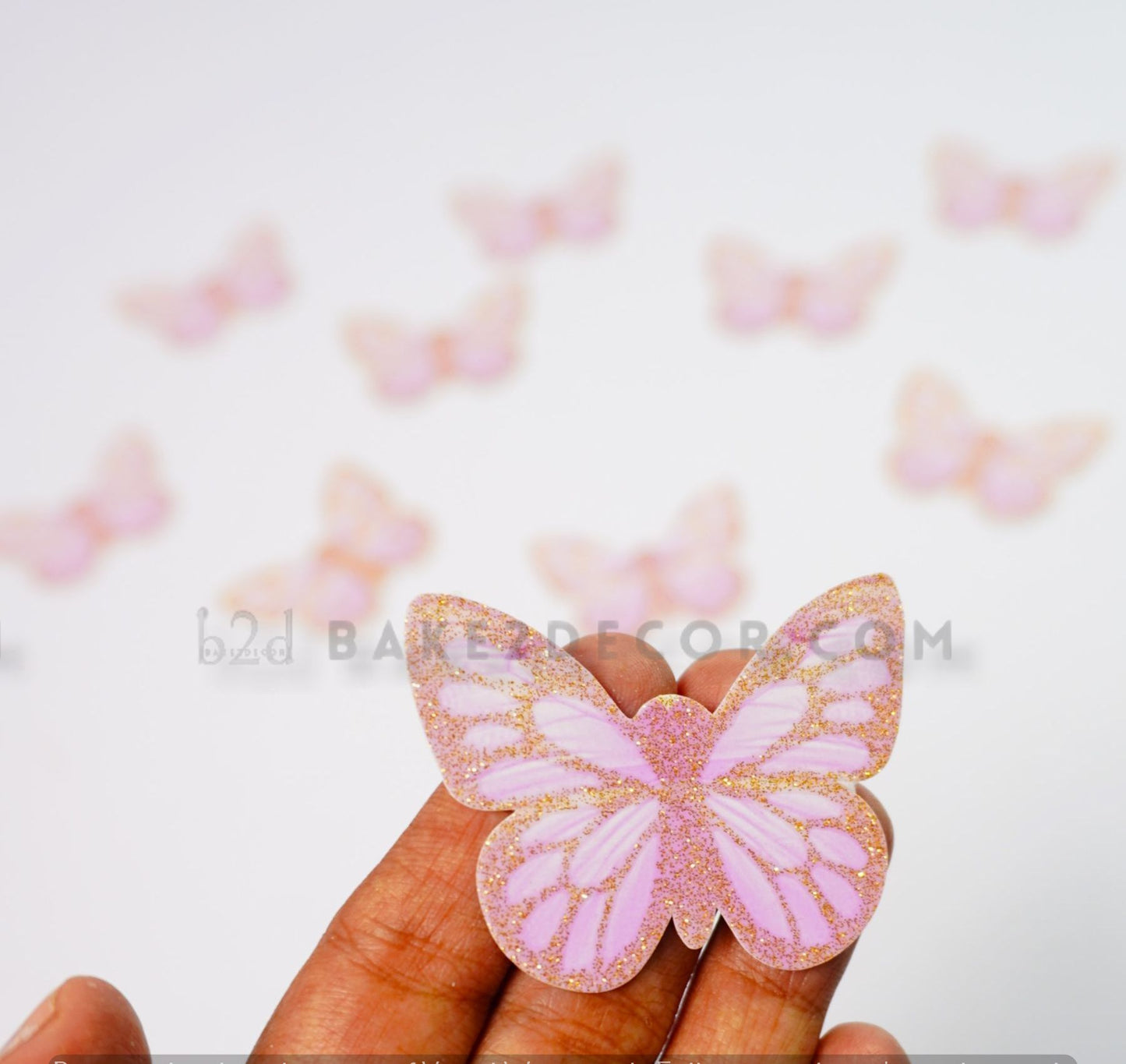 Pink Paper Butterfly ( 10 Pcs Set)