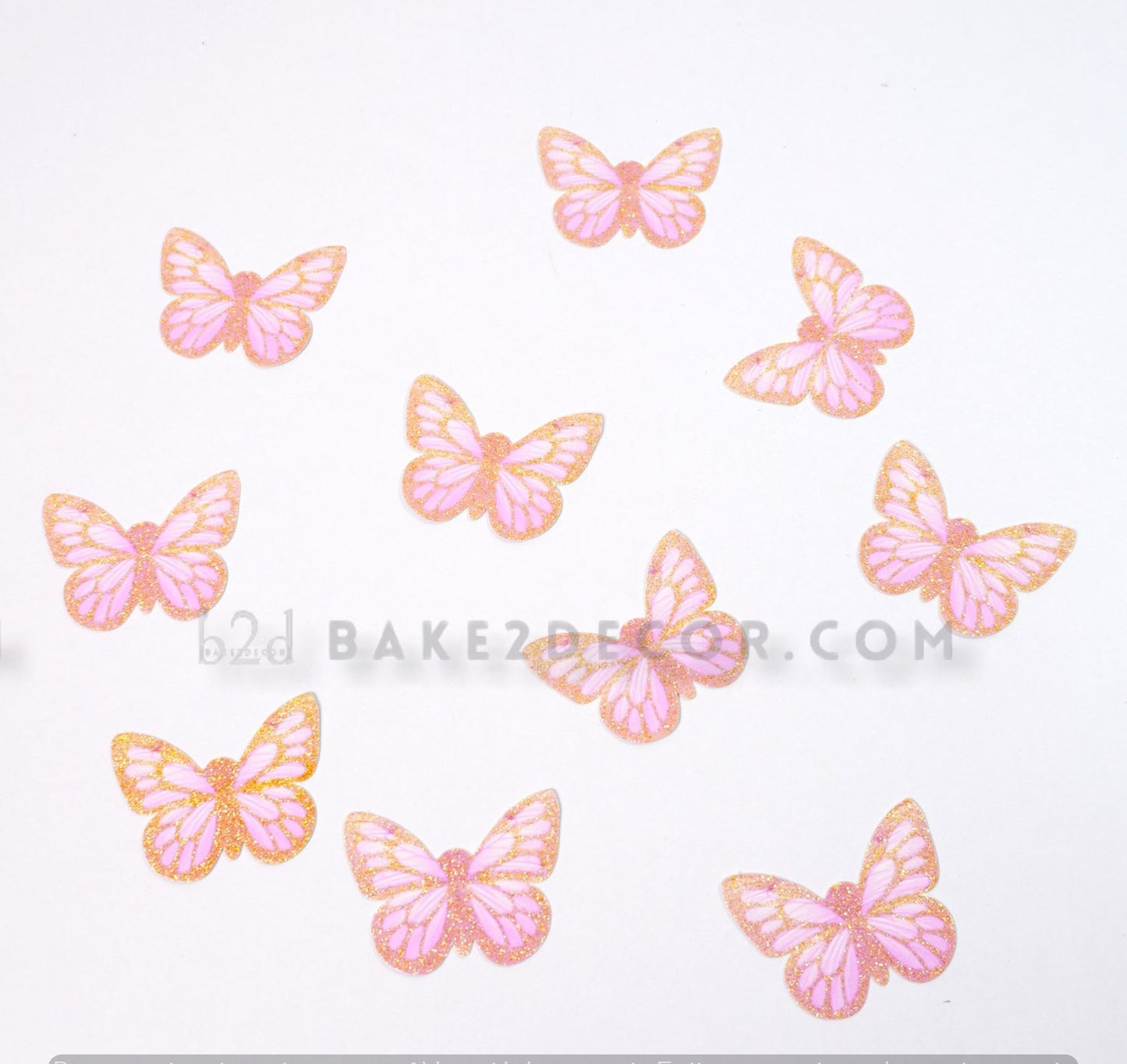 Pink Paper Butterfly ( 10 Pcs Set)