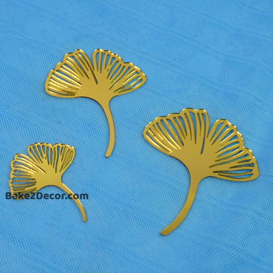 Ginkgo Leaf Acrylic Cutout 3 Pieces