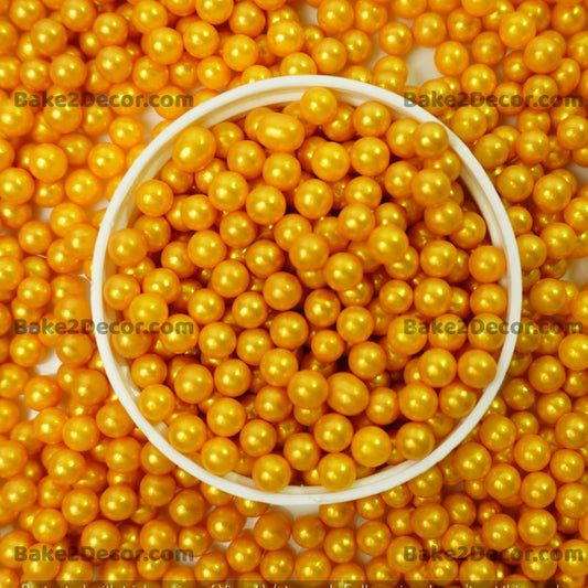 Sprinkles 4mm Golden 100g