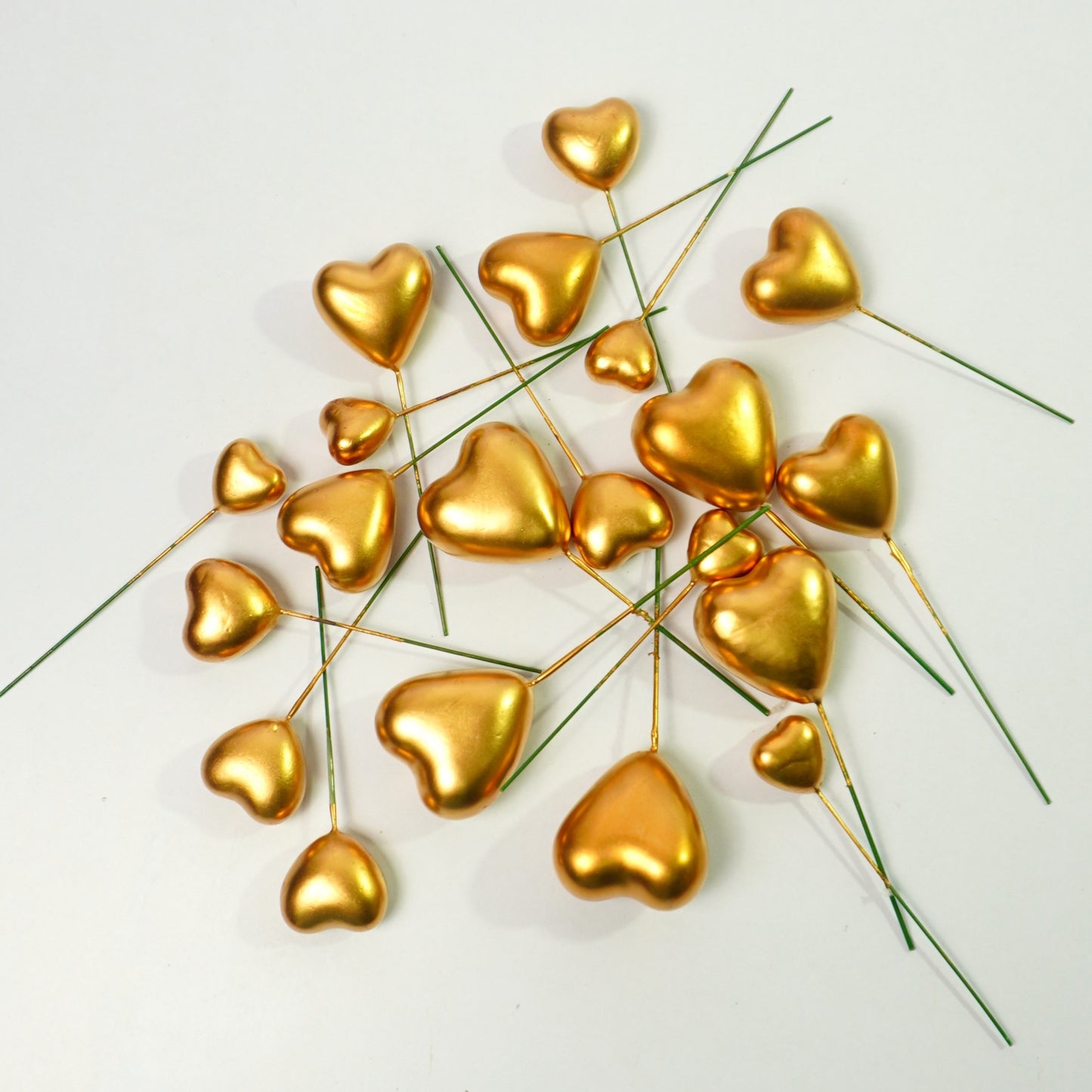 Heart Faux Ball Gold