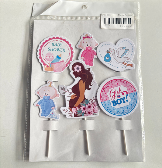 Baby shower theme topper TT22