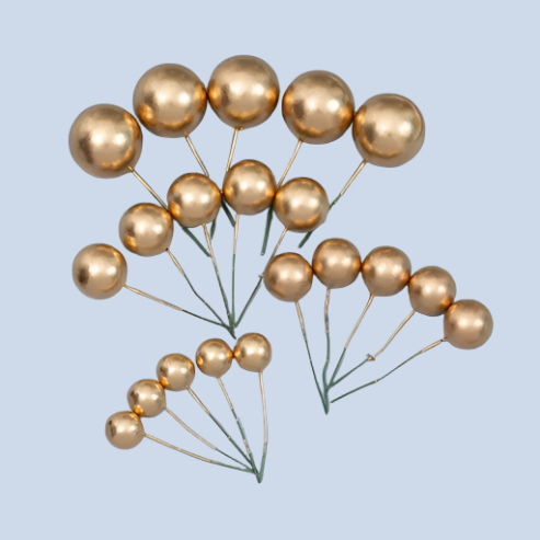 Faux Ball - Gold (20 Pieces)