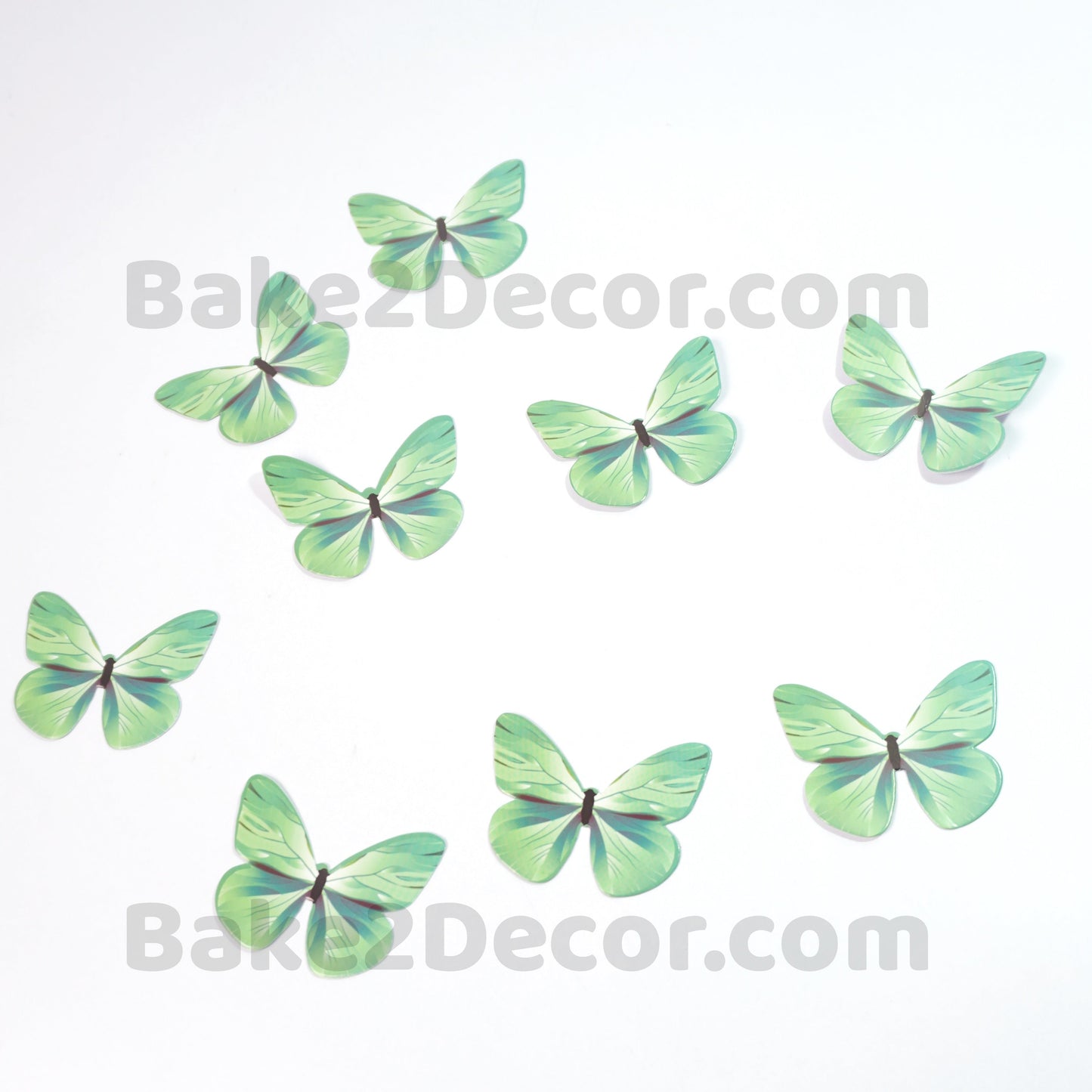 Paper Butterfly Light Green ( 10 Pcs Set)