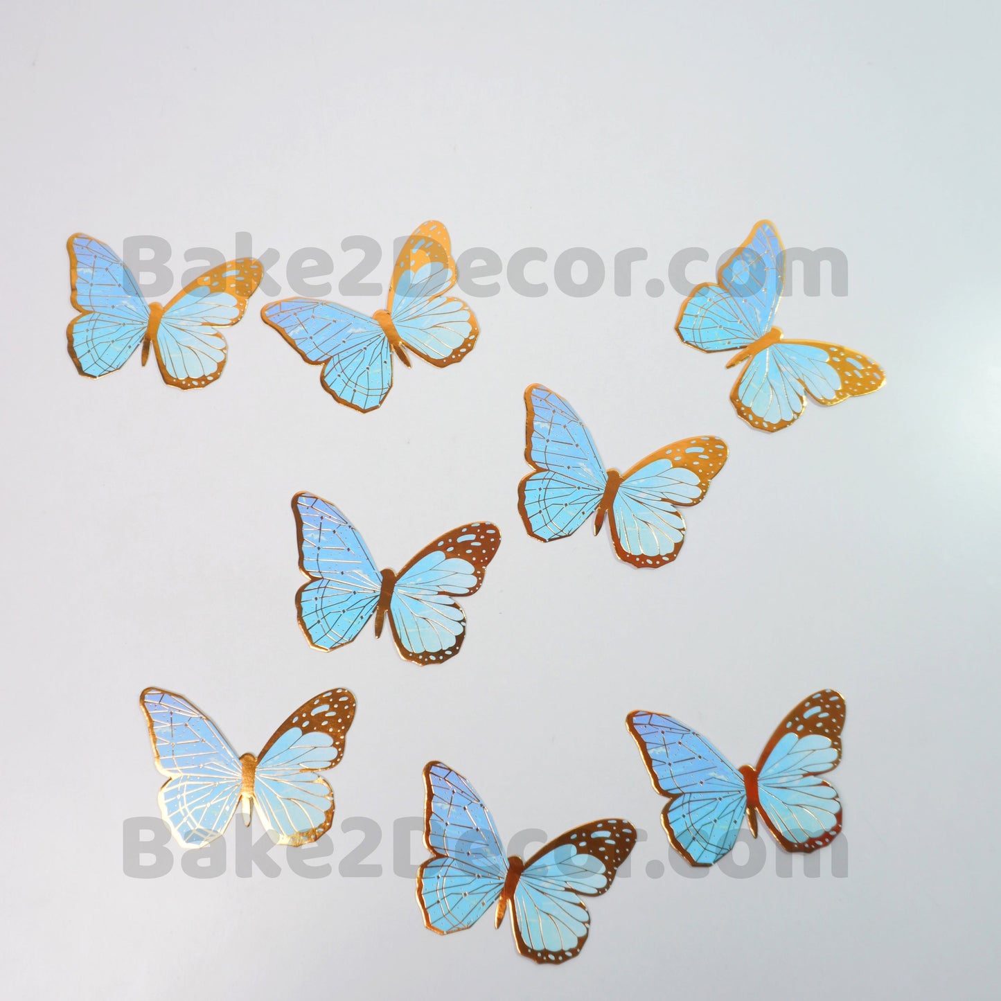 Paper Butterfly Blue ( 8 Pcs Set)