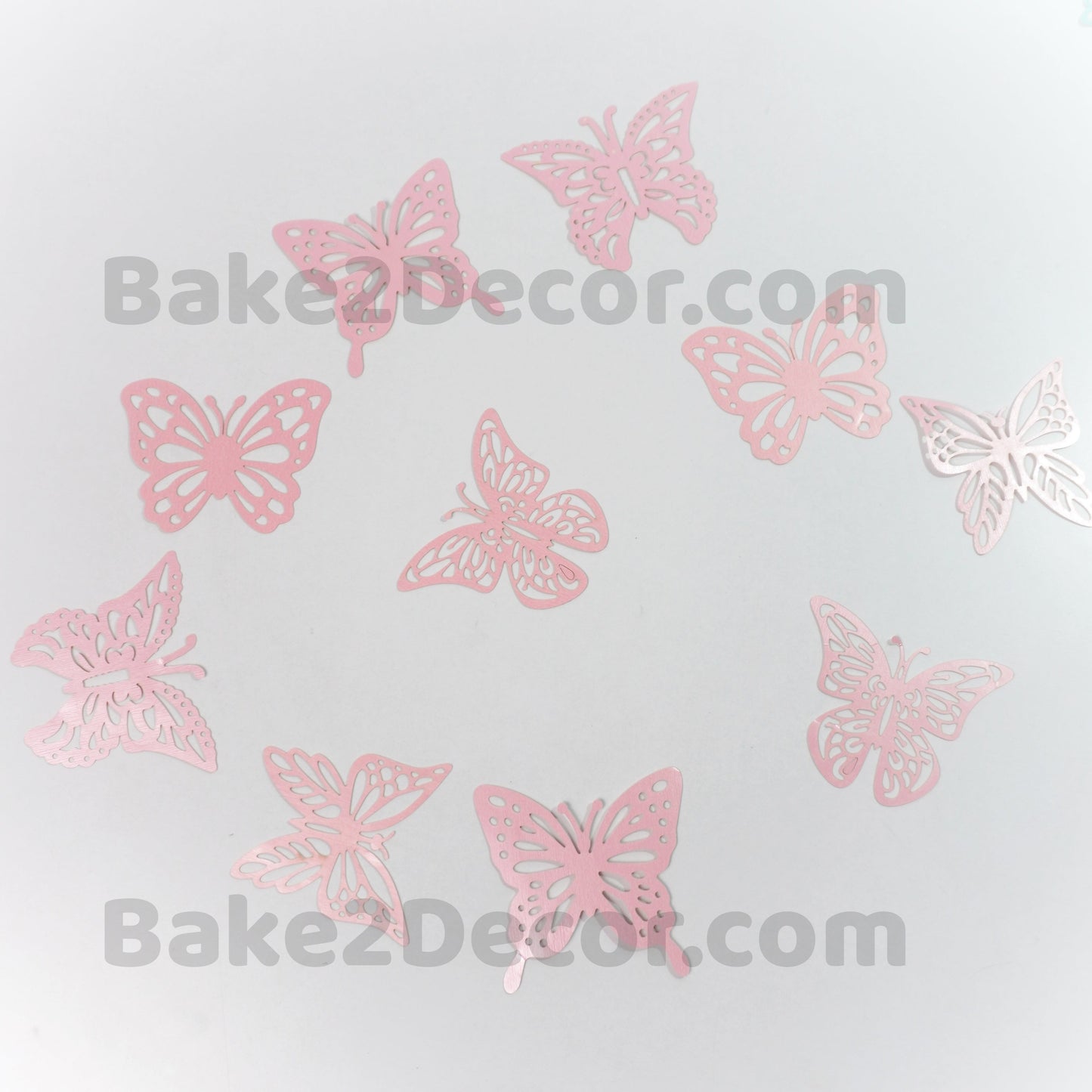 Paper Butterfly Light Pink ( 10 Pcs Set)