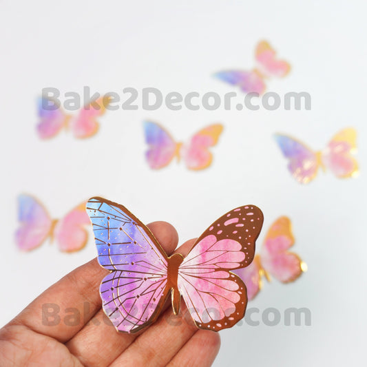 Paper Butterfly Pink ( 10 Pcs Set)