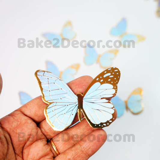 Paper Butterfly Blue ( 8 Pcs Set)