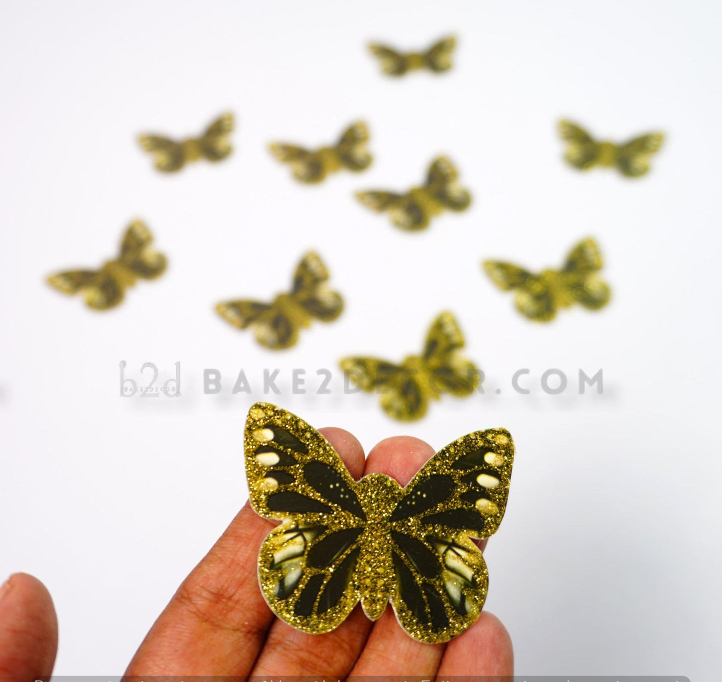 Black Paper Butterfly ( 10 Pcs Set)