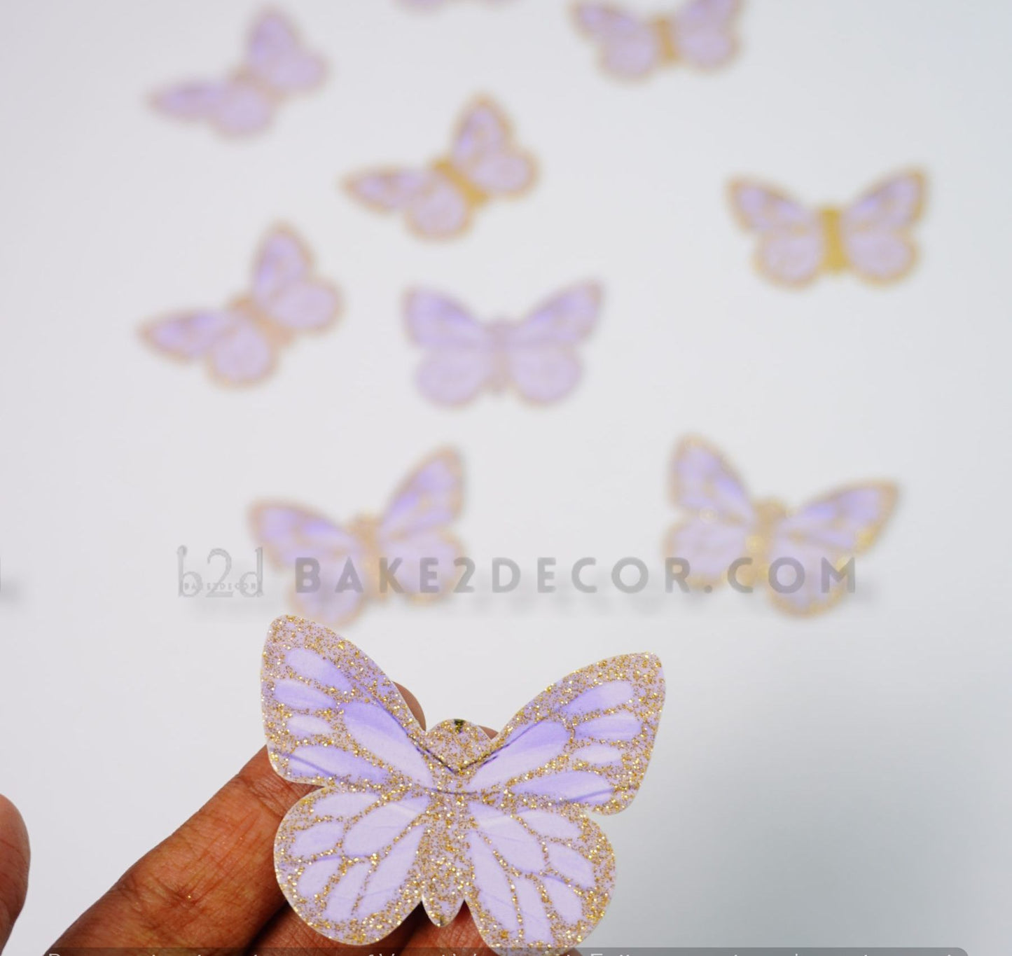 Purple Paper Butterfly ( 10 Pcs Set)