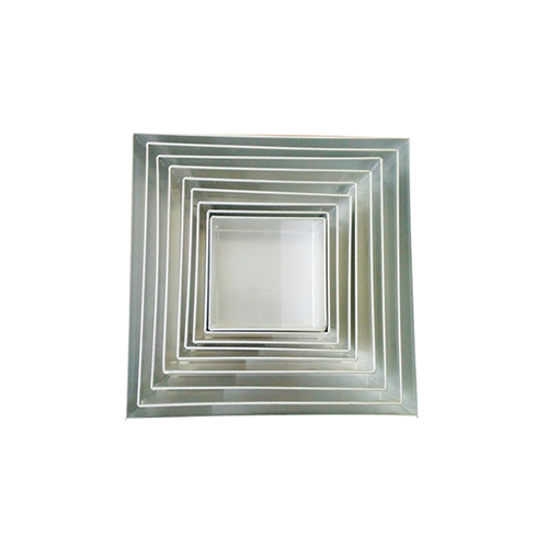 Aluminium Square Tin - 2 Inch Height